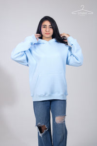 Baby blue Hoodie Oversized