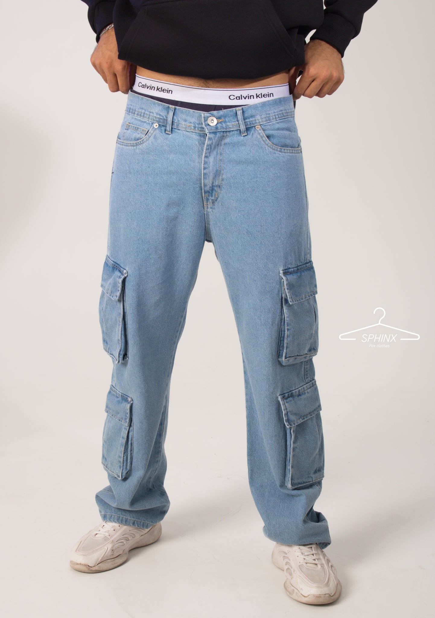 cargo Straight Jeans