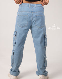 cargo Straight Jeans