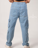 cargo Straight Jeans