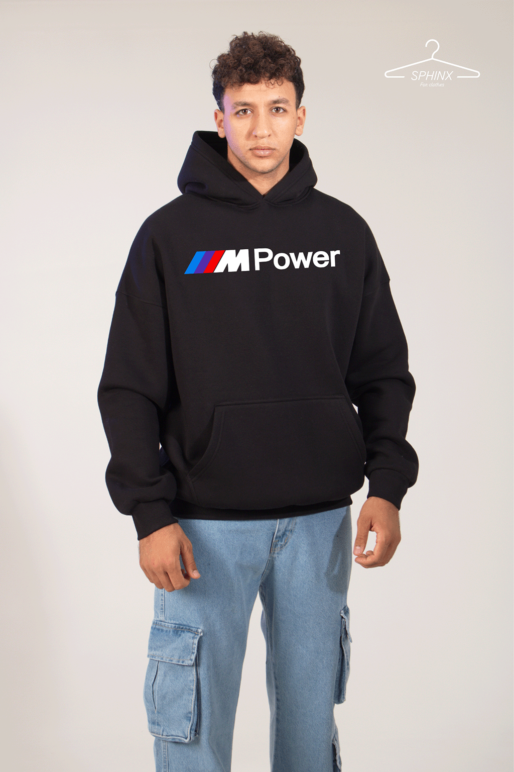 M power Oversized printed hoodie