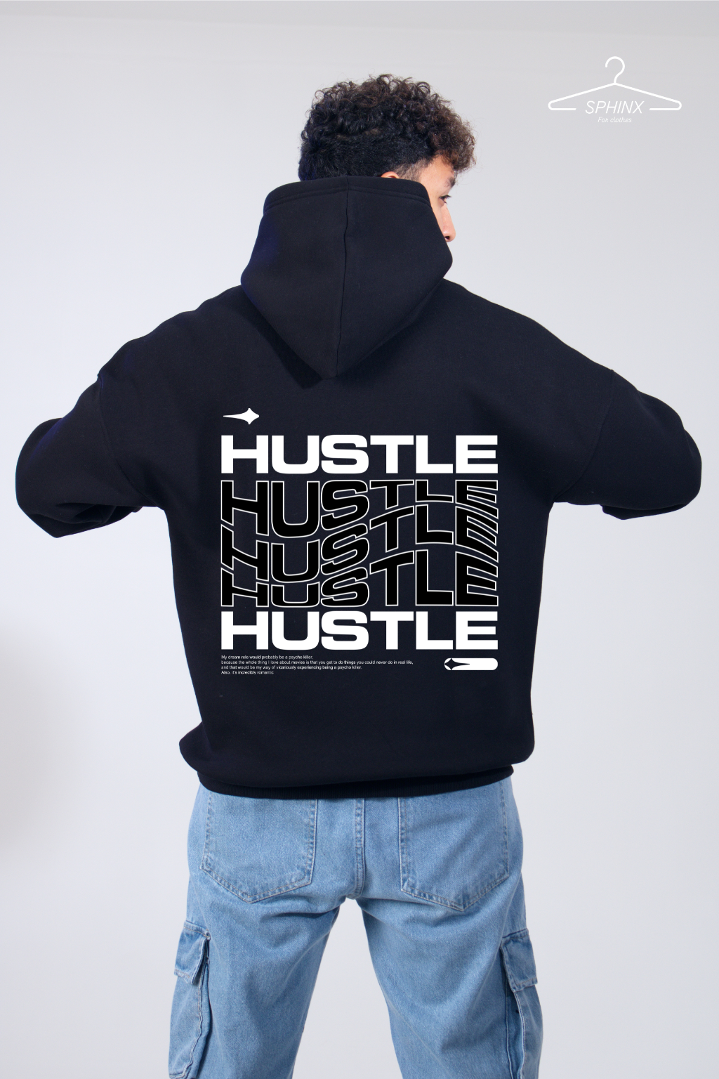 Not Real Oversized printed hoodie