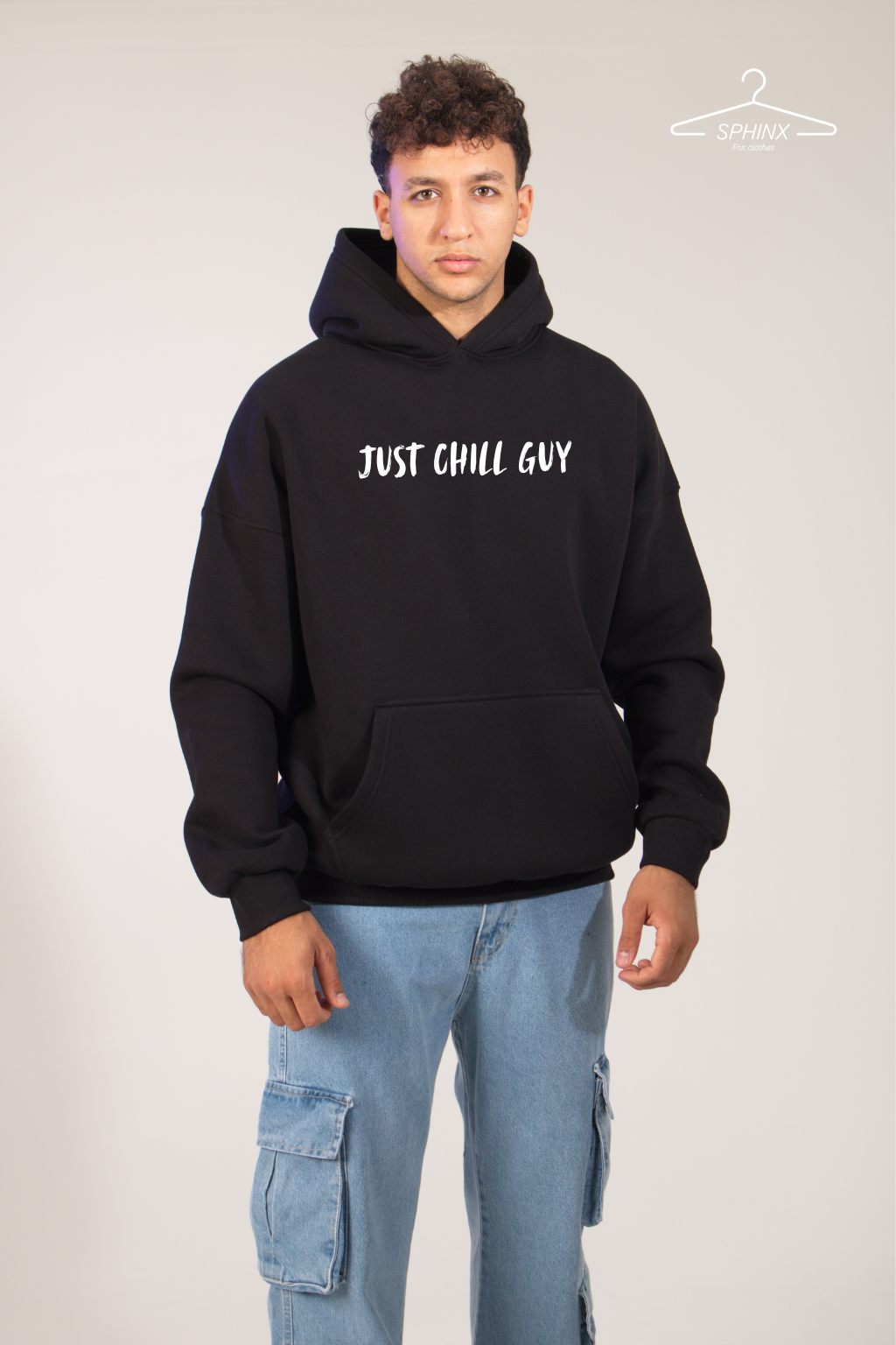 Chill Guy Oversized printed hoodie