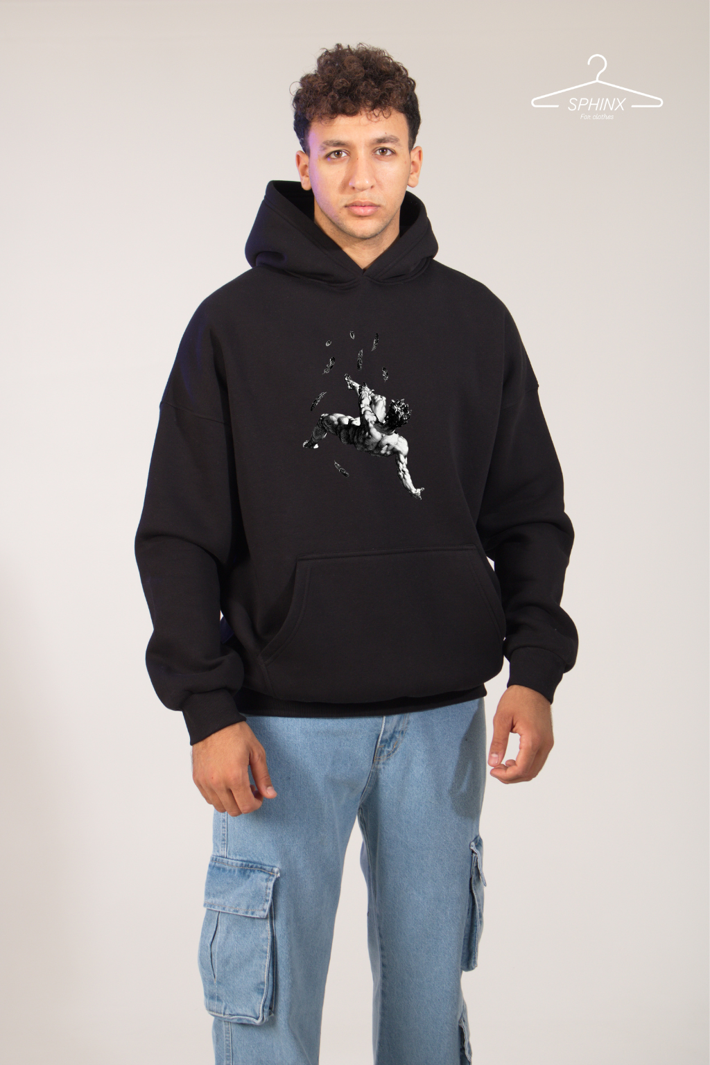 ICARUS Oversized printed hoodie