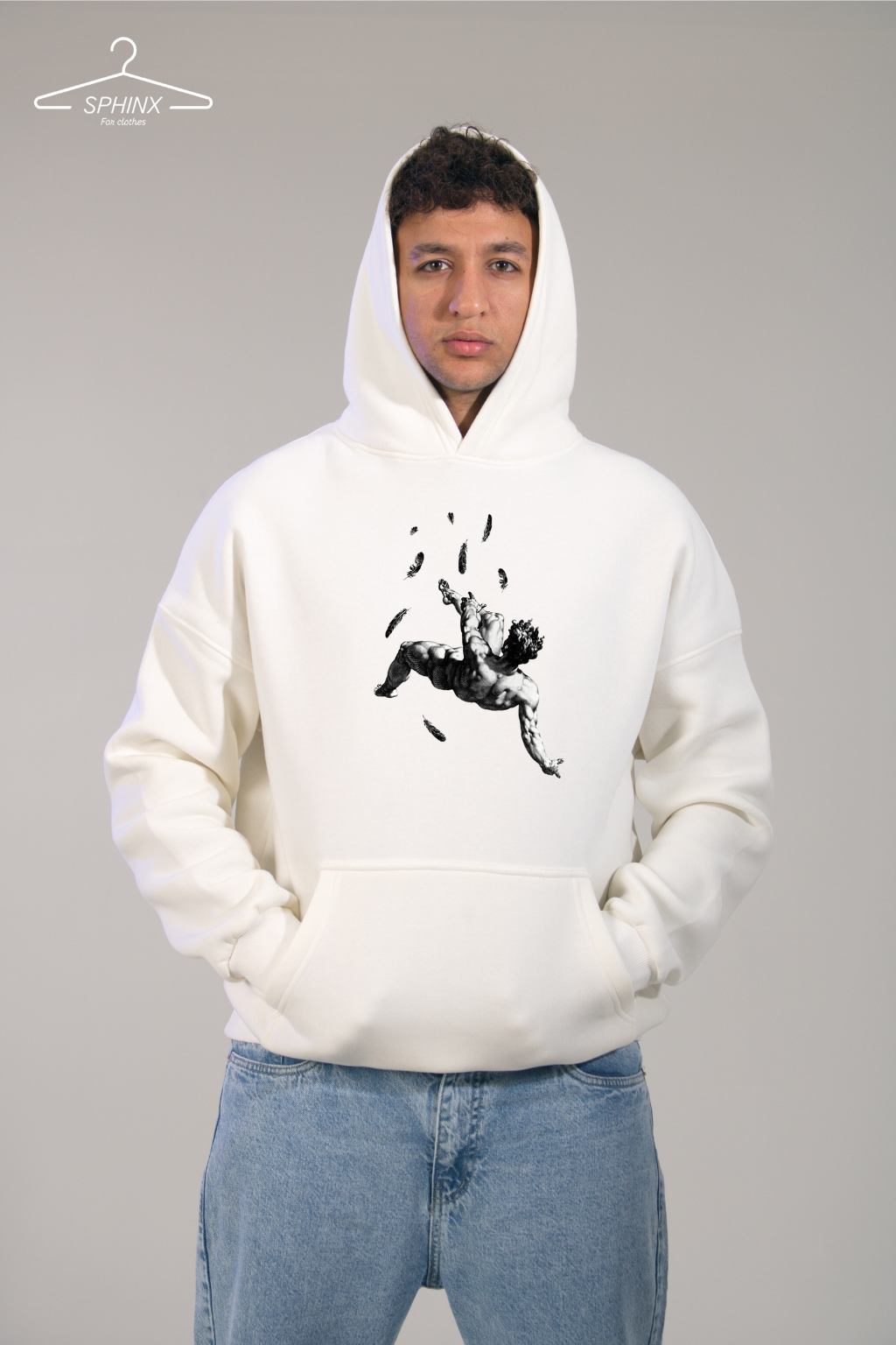 ICARUS Oversized printed hoodie