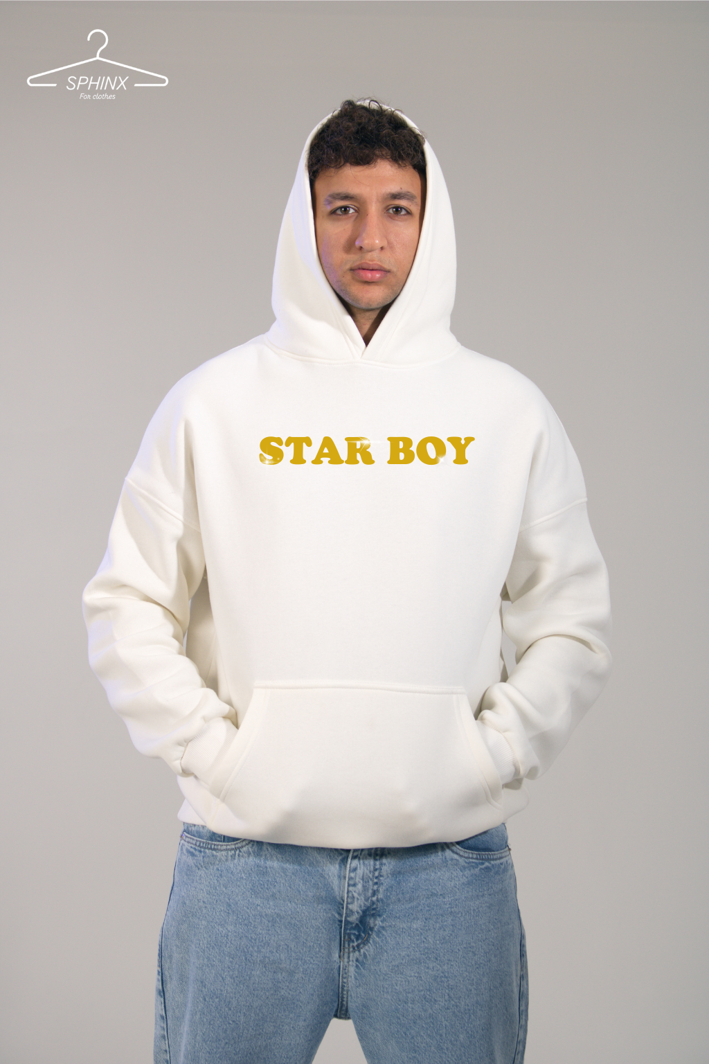 Star Boy Oversized printed hoodie