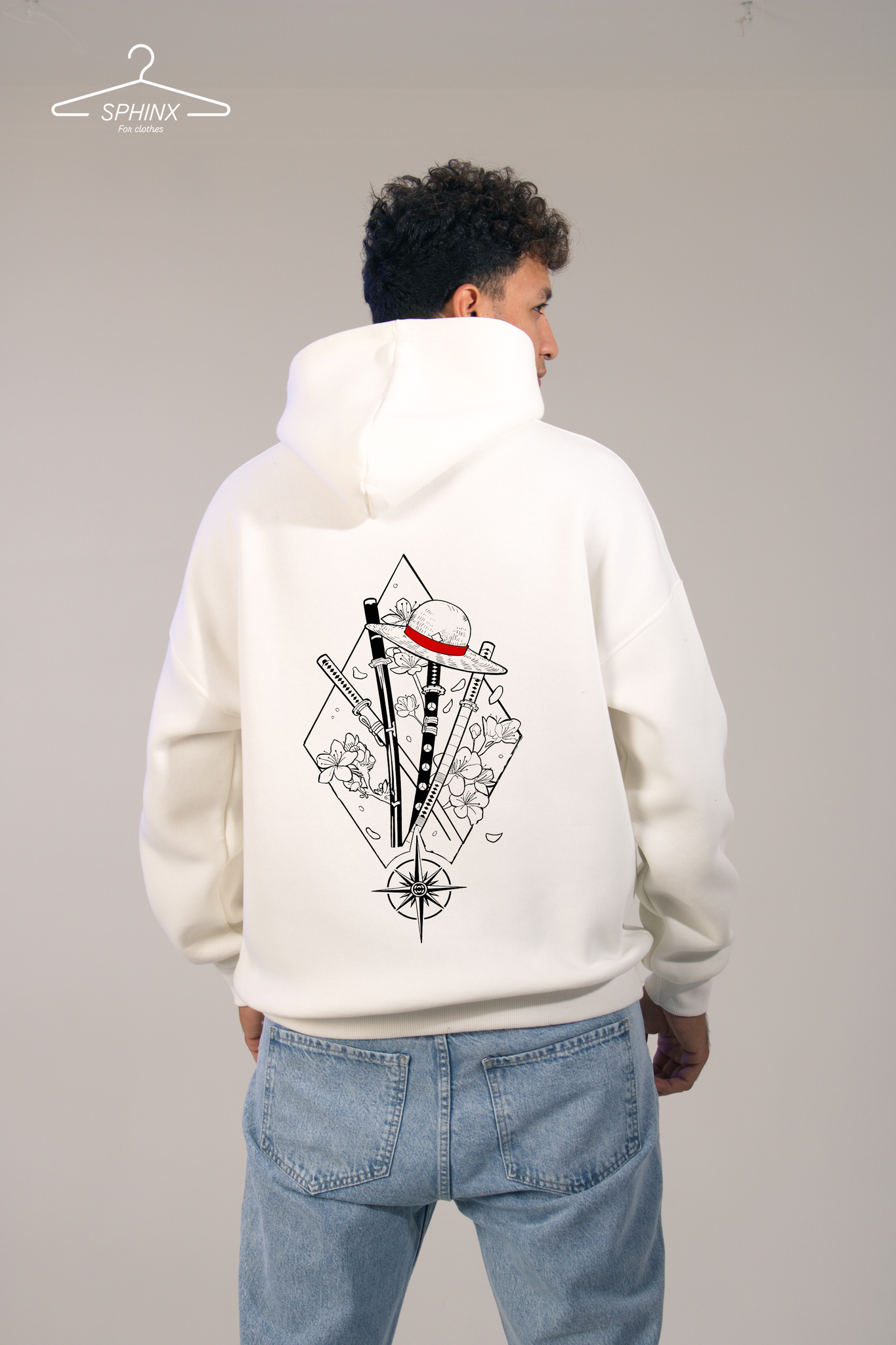 One Piece Printed Hoodie